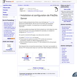 Installation et configuration de FileZilla Server - Sites Web