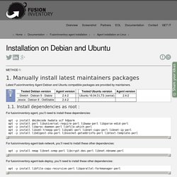 Installation FusionInventory GLPI Debian