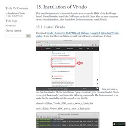 15. Installation of Vivado — Documentation_test 0.0.1 documentation