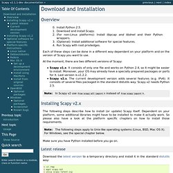 Download and Installation — Scapy v2.1.1-dev documentation
