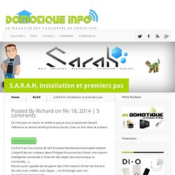 S.A.R.A.H, installation et premiers pas