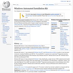 Windows Automated Installation Kit