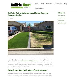 Artificial Turf Installation Near Me for Driveway Improvement
