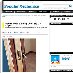 Pocket Door Installation - How to Install Pocket Doors