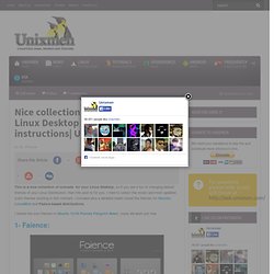 Nice collection of icon sets for your Linux Desktop with installation instructions