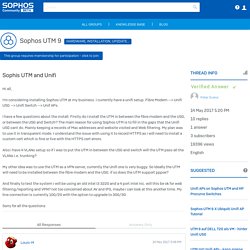 Sophis UTM and Unifi - Hardware, Installation, Up2Date, Licensing - Sophos UTM 9