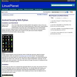 Android Scripting With Python - Installation and Hello World