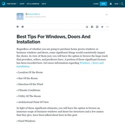 Best Tips For Windows, Doors And Installation: ext_5608023 — LiveJournal