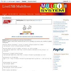 Installation - LiveUSB MultiBoot