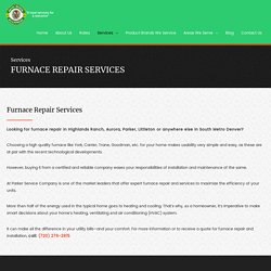Furnace Repair services- Furnace Installation and Maintanence