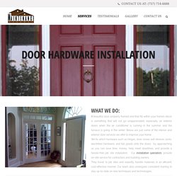 Door Hardware Installation in Virginia - Miantenance Renewal