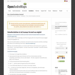 Schnell-Installation auf Oruxmaps / Android - openandromaps