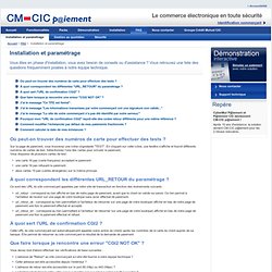 CM-CIC paiement » FAQ : installation et paramétrage