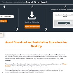 Avast Download and Installation Procedure for Desktop