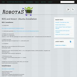 ROS and Kinect- Ubuntu Installation