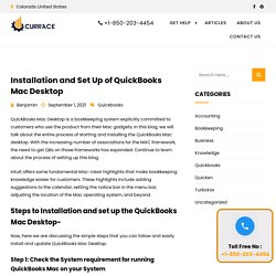 Installation and Set up process of QuickBooks Mac Desktop