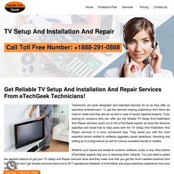 TV Setup And Installation And Repair +1888-291-0888