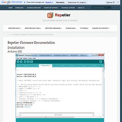 Installation of Repetier-Firmware for Arduino 3d printer boards