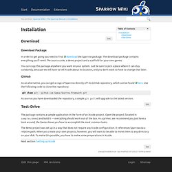Installation - Sparrow Wiki