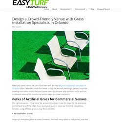 Design a Crowd-Friendly Venue with Grass Installation Specialists in Orlando - Artificial Grass in Orlando, FL