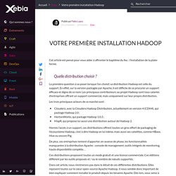 Votre première installation Hadoop