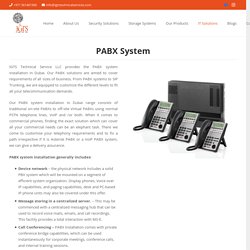 PABX System Installation Dubai