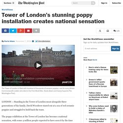 Tower of London’s stunning poppy installation creates national sensation