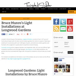 Bruce Munro’s Light Installations at Longwood Gardens