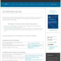 Un petit tour d'un site Joomla 3 installé avec données d'exemple