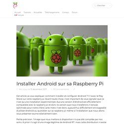 Installer Android sur sa Raspberry Pi