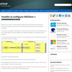 Installer et configurer NSClient++