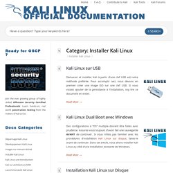 Installer Kali Linux