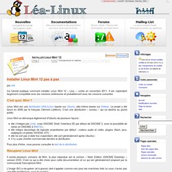 Installer Linux Mint 12