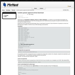 Installer pyload, logiciel de direct download
