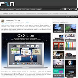 Installer Mac OS X Lion