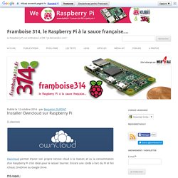 Installer Owncloud sur Raspberry Pi