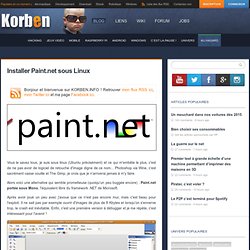 Installer Paint.net sous Linux