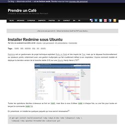 Installer Redmine sous Ubuntu
