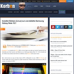 Installer Debian (Linux) sur une tablette Samsung Galaxy Note 10.1