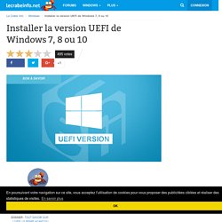 Installer la version UEFI de Windows Vista, 7 ou 8