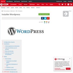 Installer Wordpress