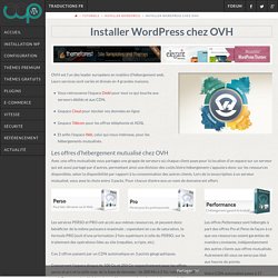Installer WordPress chez OVH