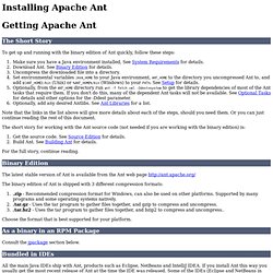 Installing Apache Ant