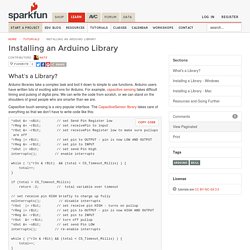 Installing an Arduino Library