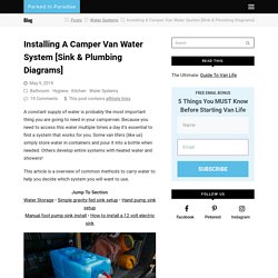 Installing A Campervan Water System [Sink & Plumbing Diagrams]