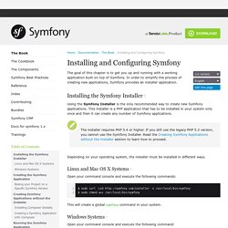 Installing and Configuring Symfony (The Symfony Book)