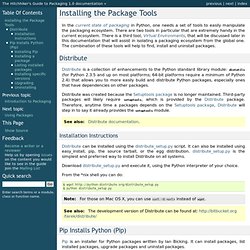 Installing the Package Tools — The Hitchhiker's Guide to Packaging v1.0 documentation