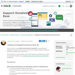 Installing and removing Qlik Sense Extension bundl... - Qlik Community - 1715472
