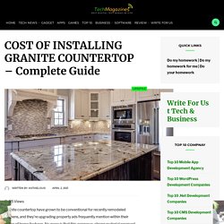 COST OF INSTALLING GRANITE COUNTERTOP