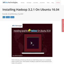 Installing Hadoop 3.2.1 On Ubuntu 16.04